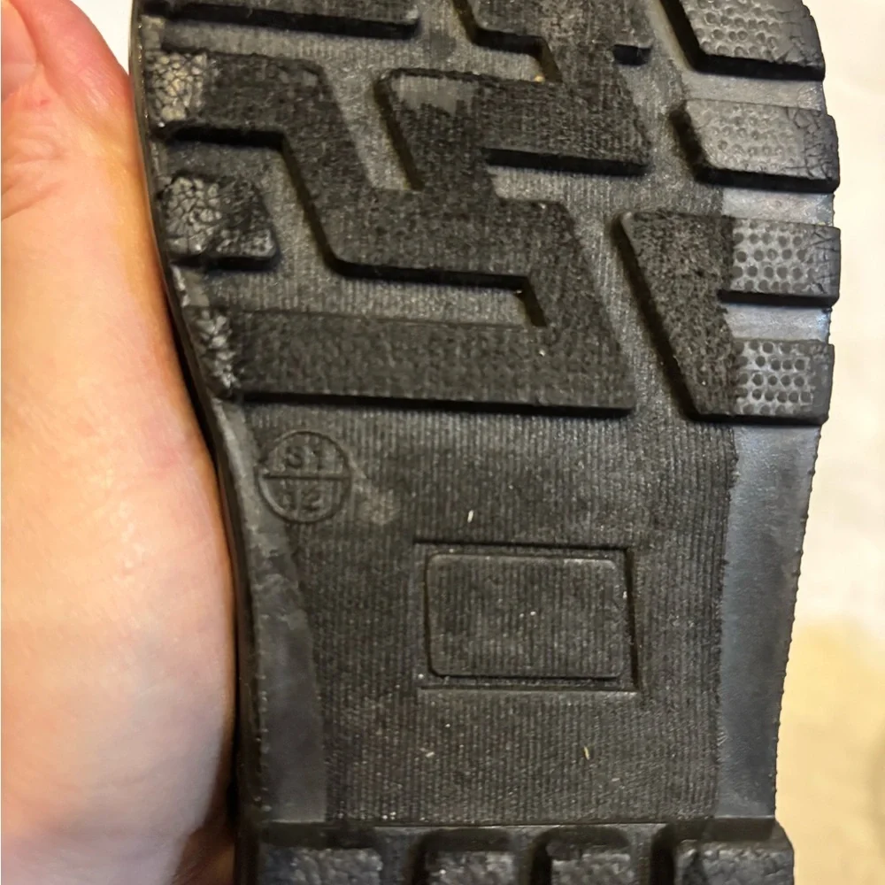 U.S. Polo Assn. Kids Black Rubber Rain Boots - Size 12 Toddler